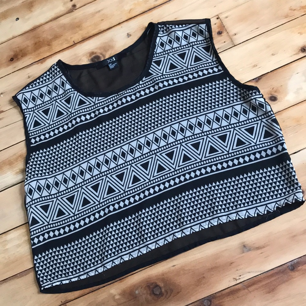 Sheer crop top